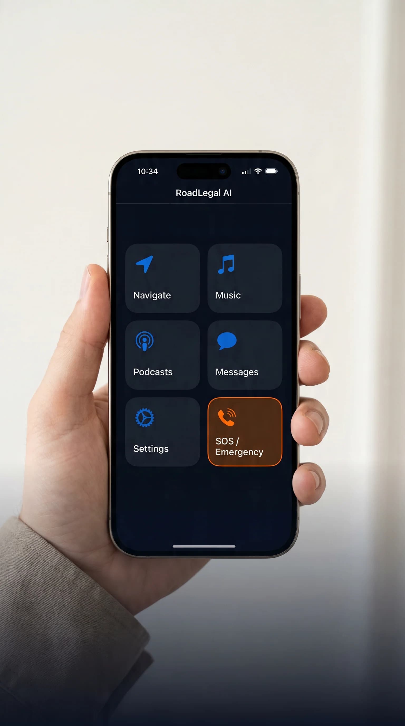 RoadLegal AI Drive Mode on the latest iPhone Pro